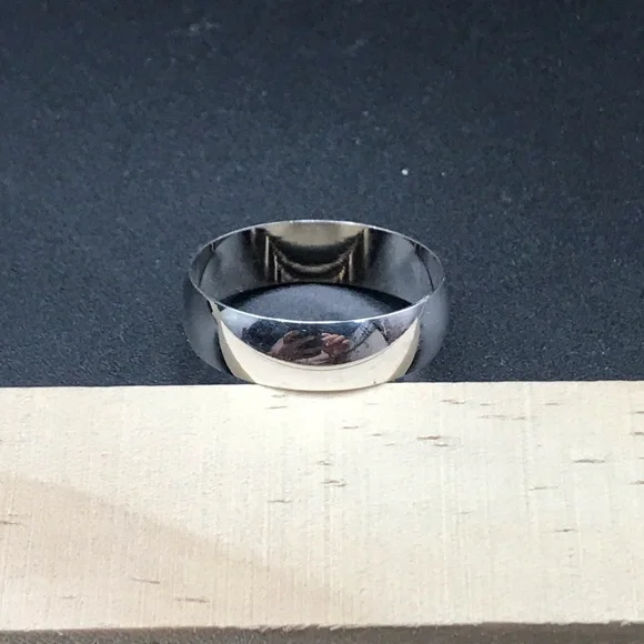 925 Sterling Silver wedding Band Ring size 10 - Picture 11 of 13